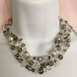 Multistrand Bead Choker Necklace